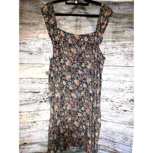 Loft plus floral cap sleeveless dress Nightgown 24/26 Comfy Stretchy